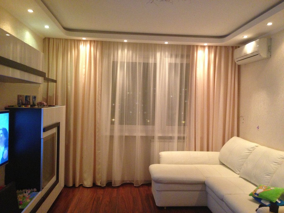 Потолочная гардина на натяжной потолок