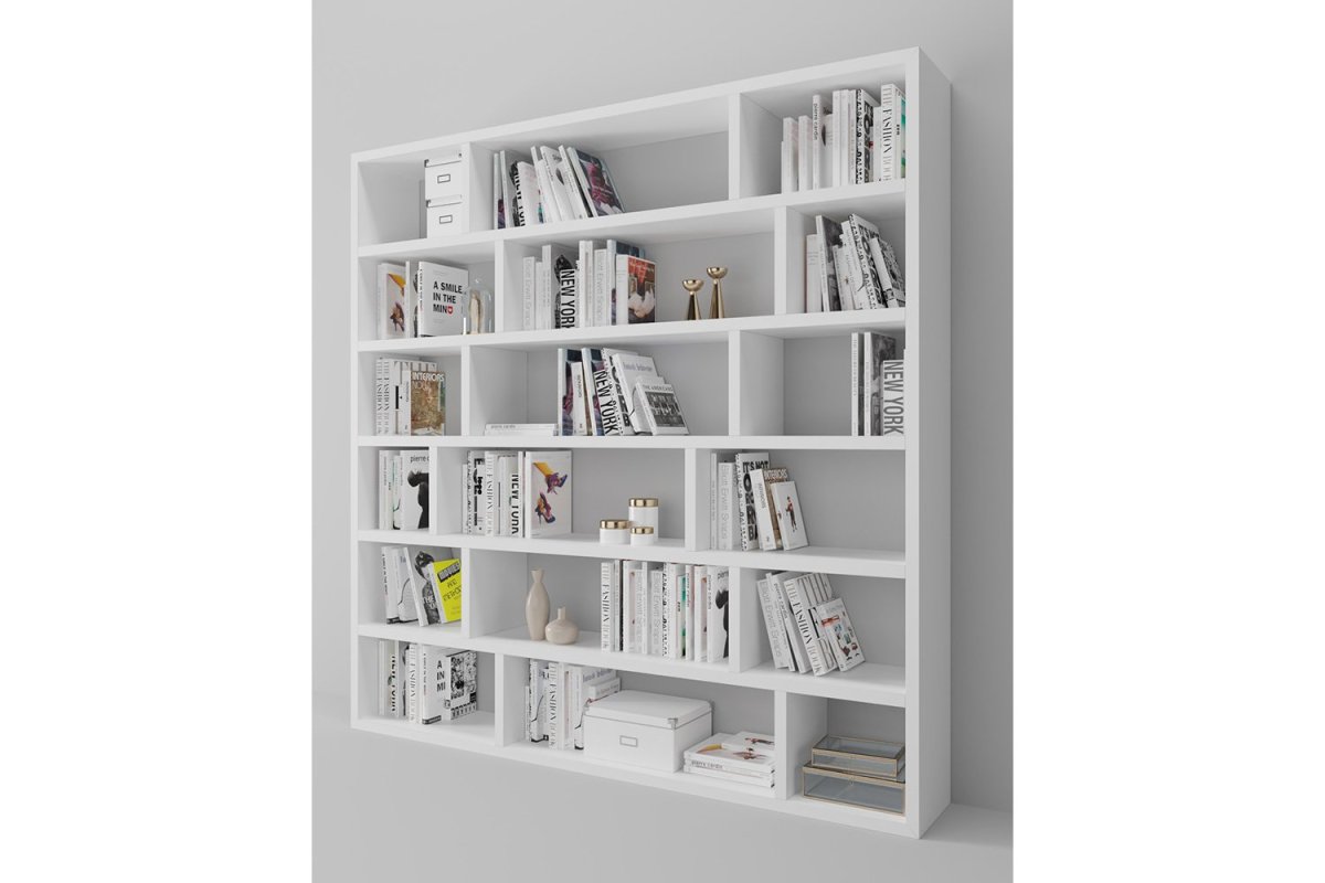 Стеллаж Билли белый 40x28x202