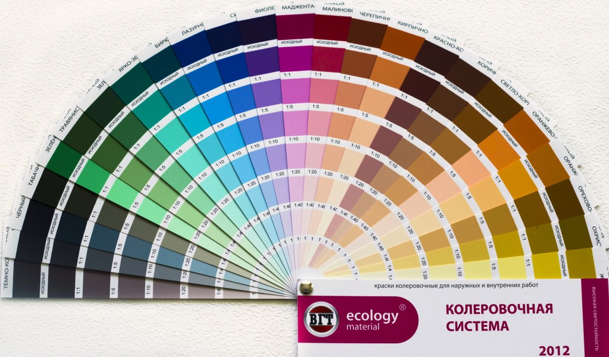 Палитра красок для стен Dulux сочетание