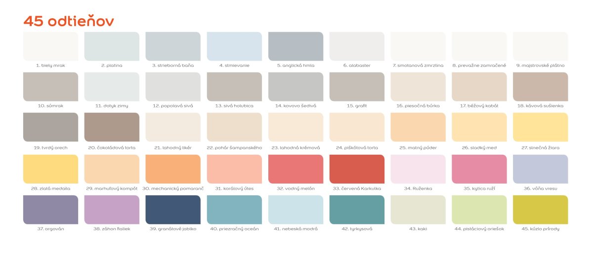 Палитра цветов для интерьера