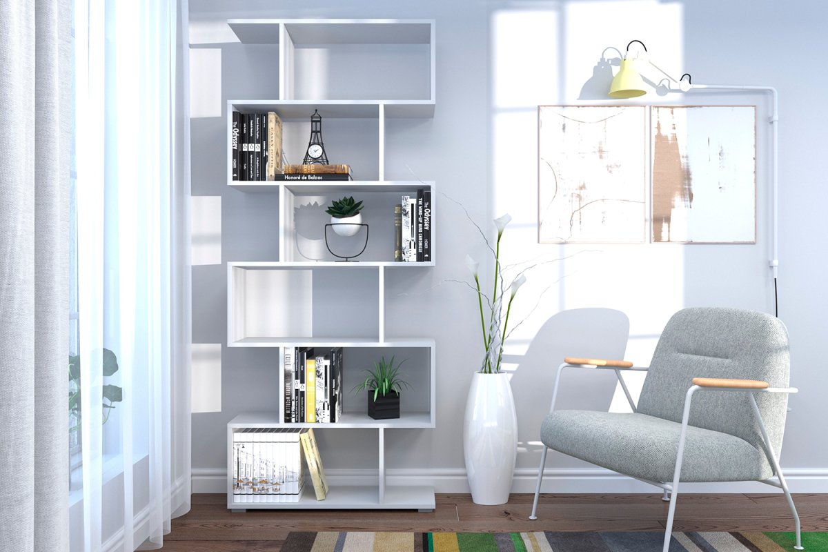 Стеллаж Билли, белый (80x28x202 см