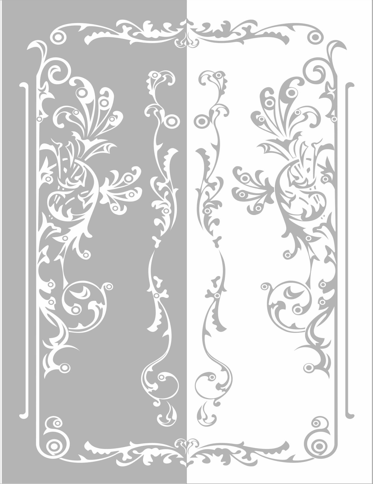 Трафаретные узоры на мебели