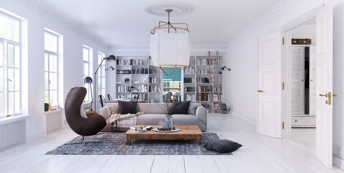 Атмосферный рендер интерьера