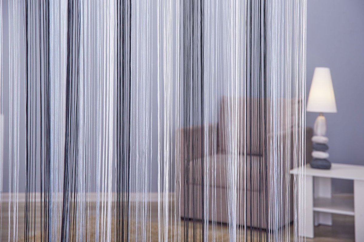 Штора кисея полиэстер 300х290 см серая