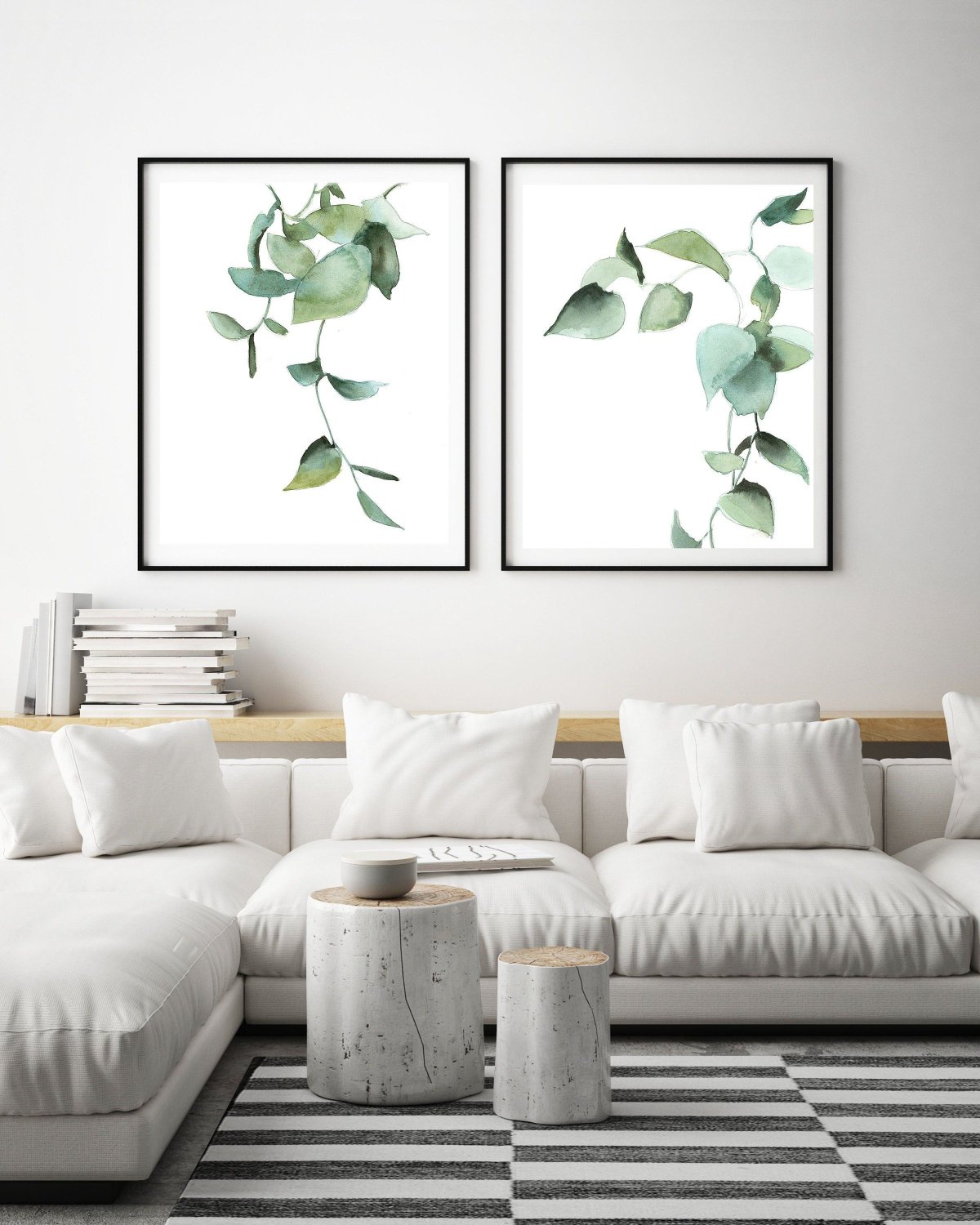 Интерьер акварелью