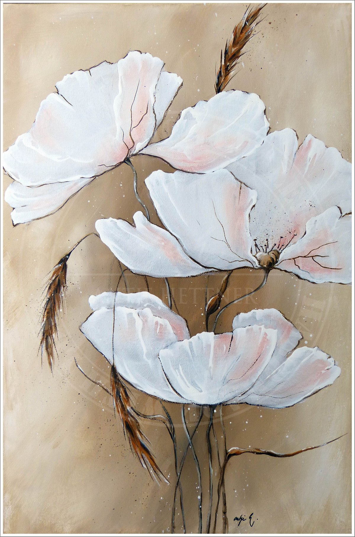 Интерьерная живопись цветы