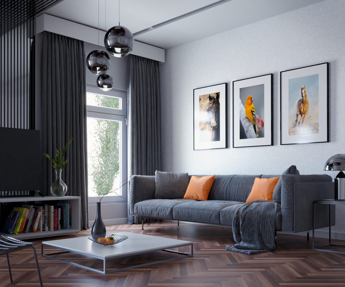 Интерьер квартиры в Blender