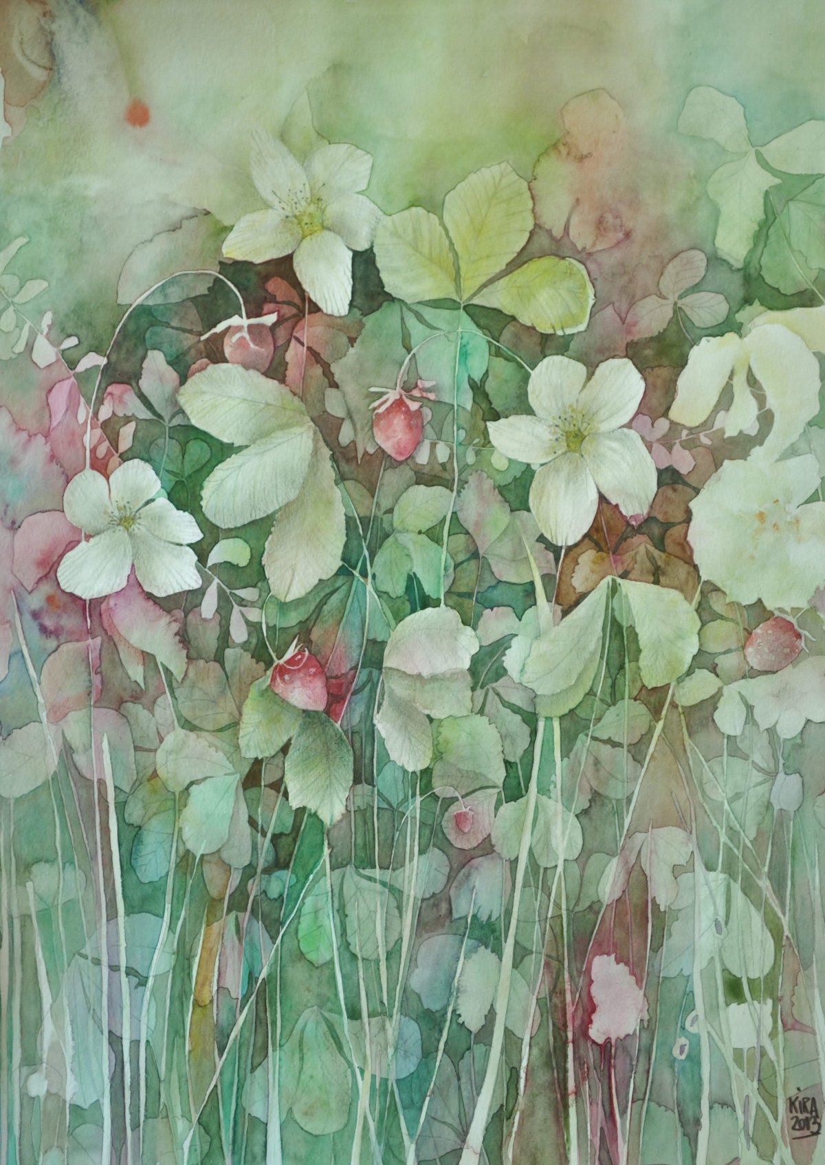 Роспись в акварельной технике