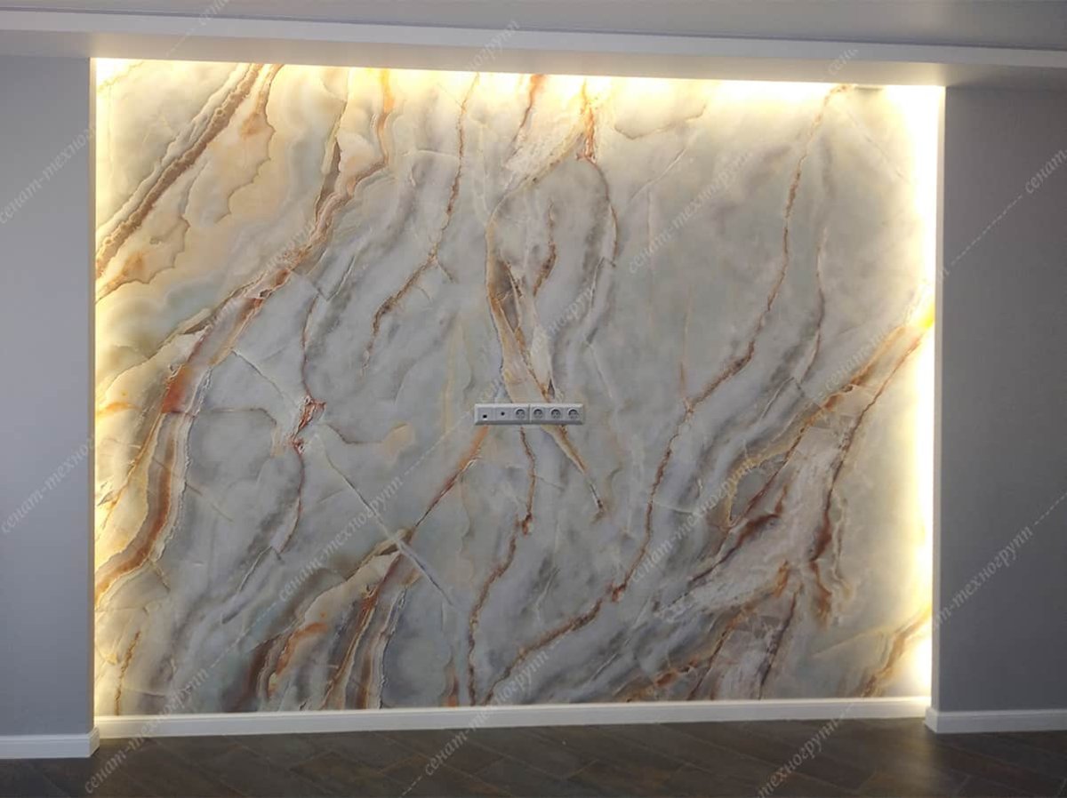 Гибкий камень голубой Оникс