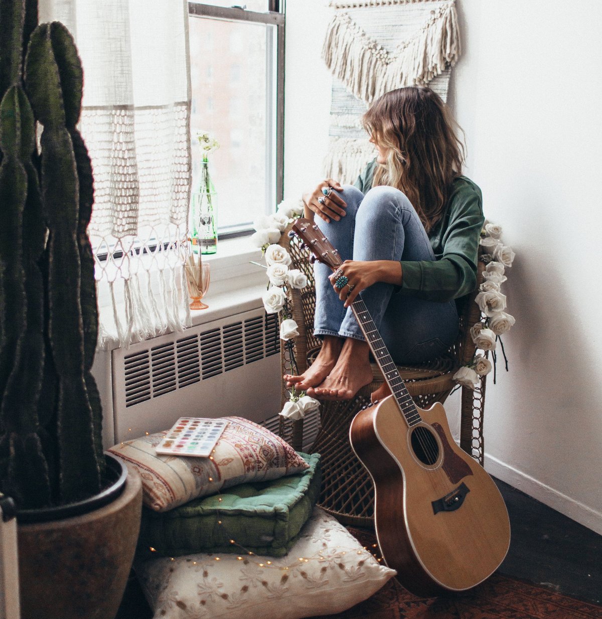 Комната с пластинками