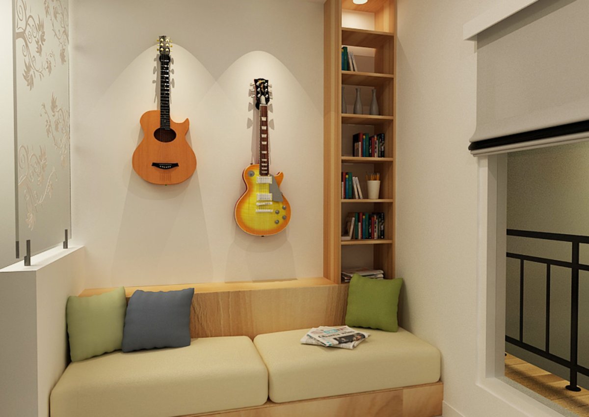 Гитара в интерьере