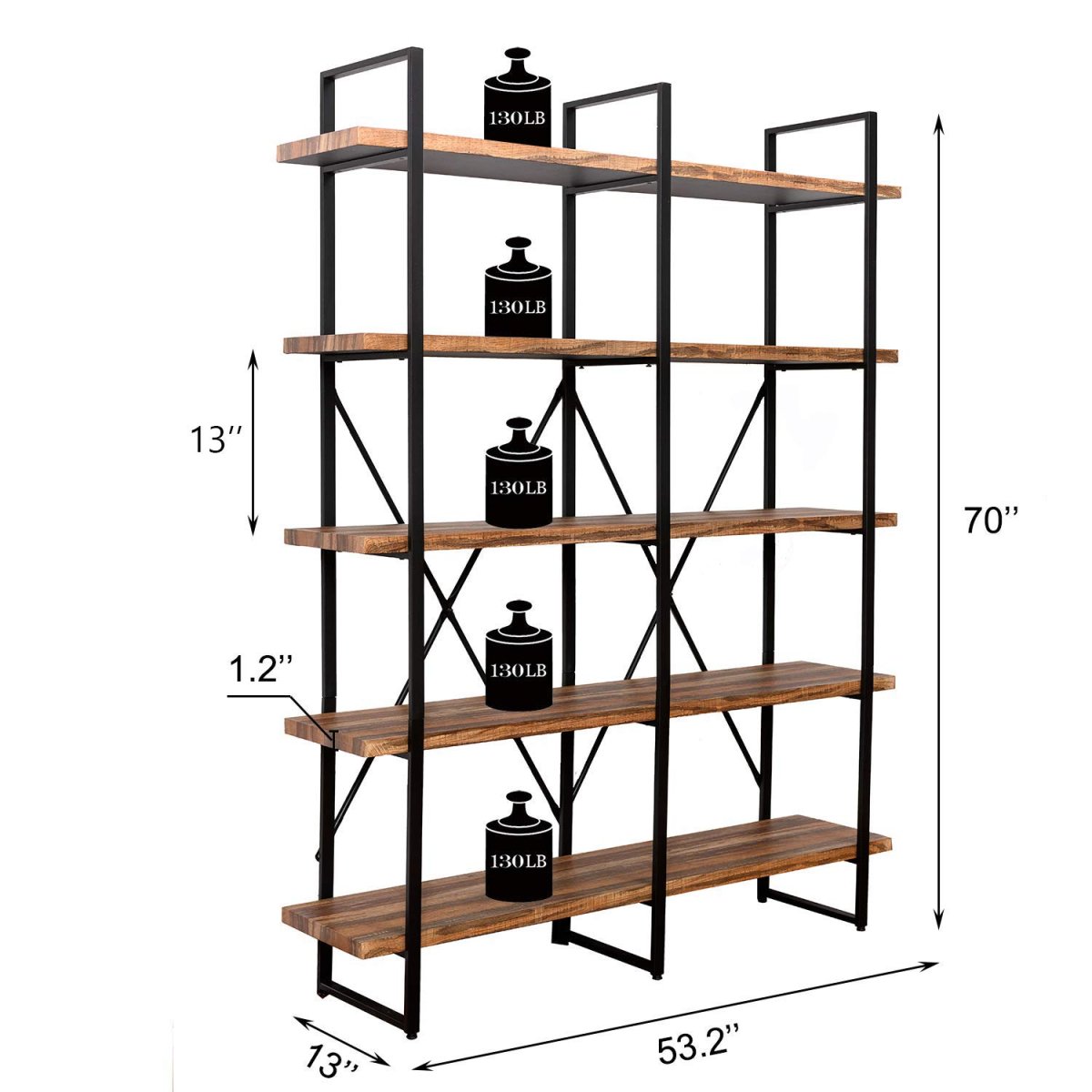 Akur Loft Dayton стеллаж чертеж