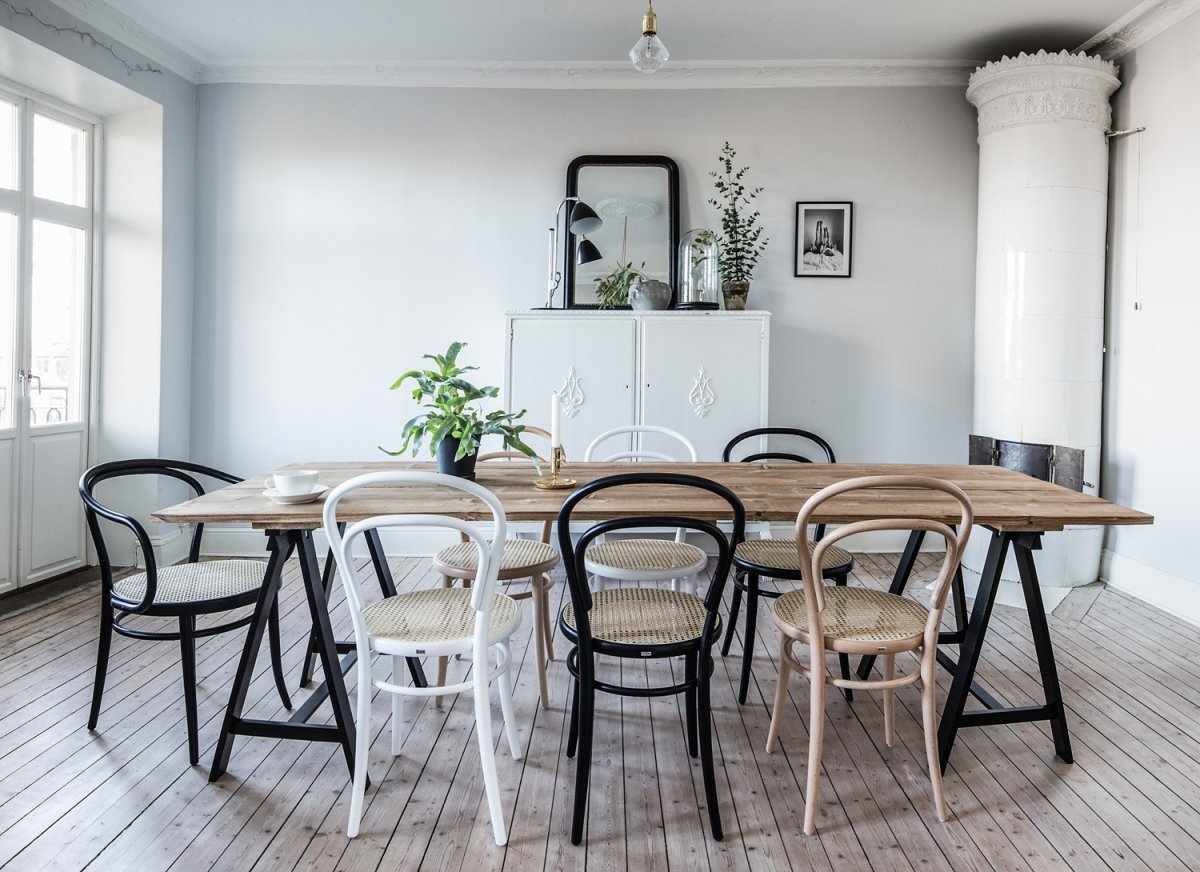 Венские стулья в скандинавском интерьере