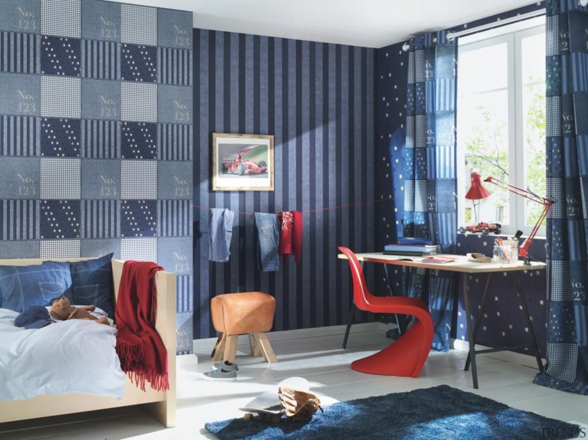 Комната в джинсовом стиле