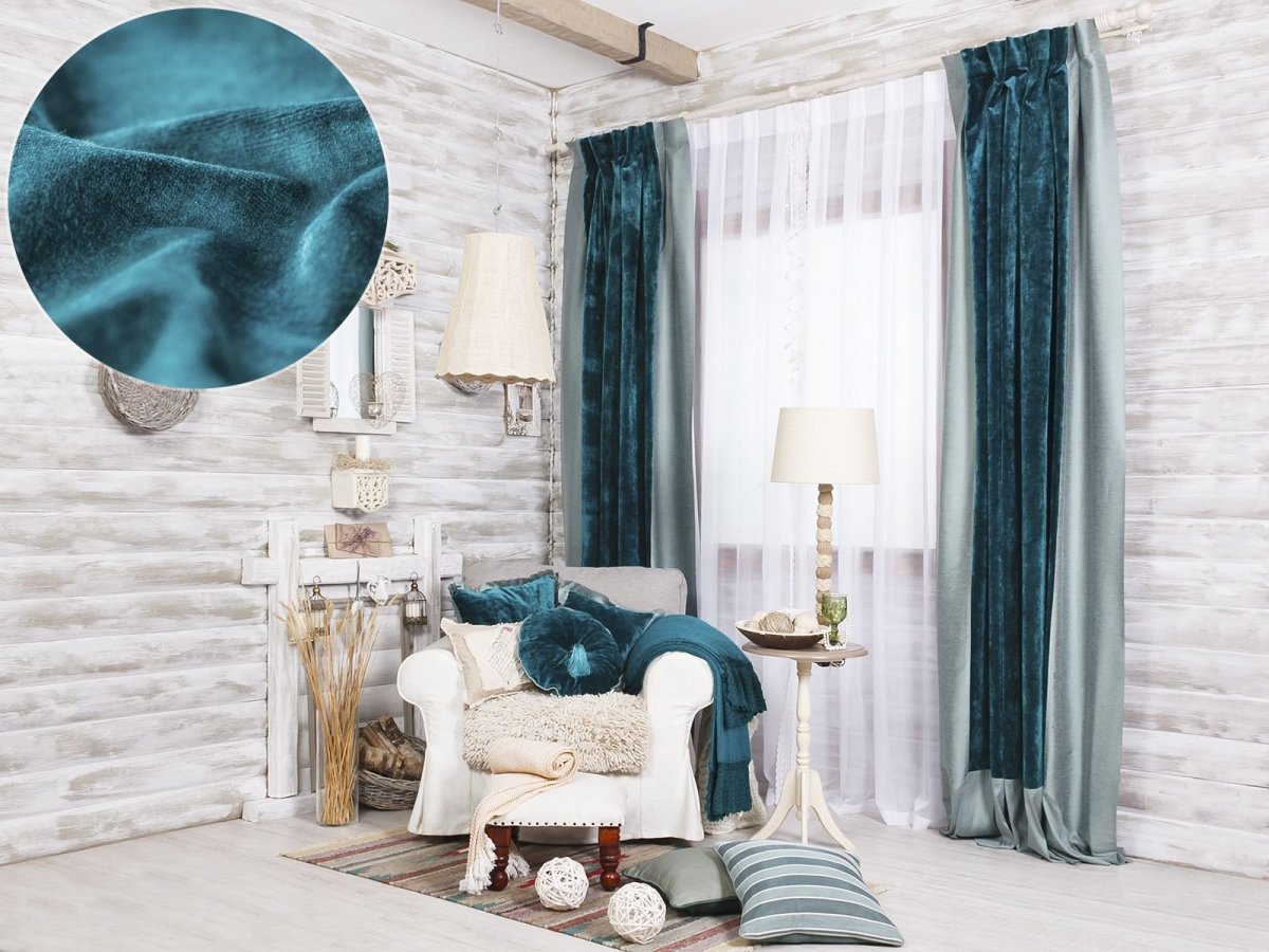 Бархатные шторы в интерьере