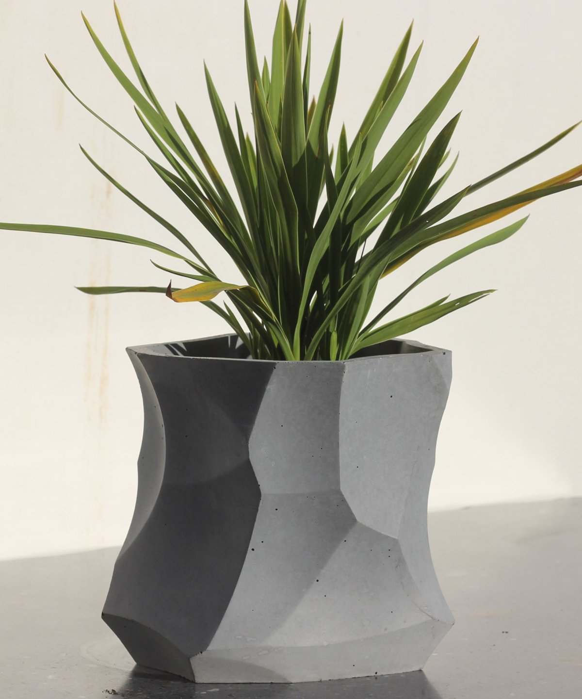 Бетонная ваза для цветов