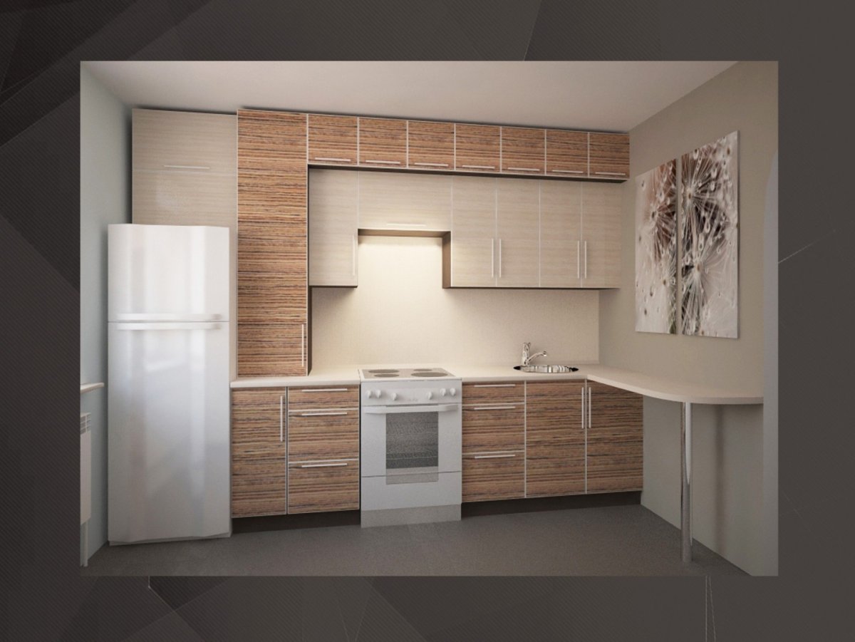 Кухня Эггер зебрано