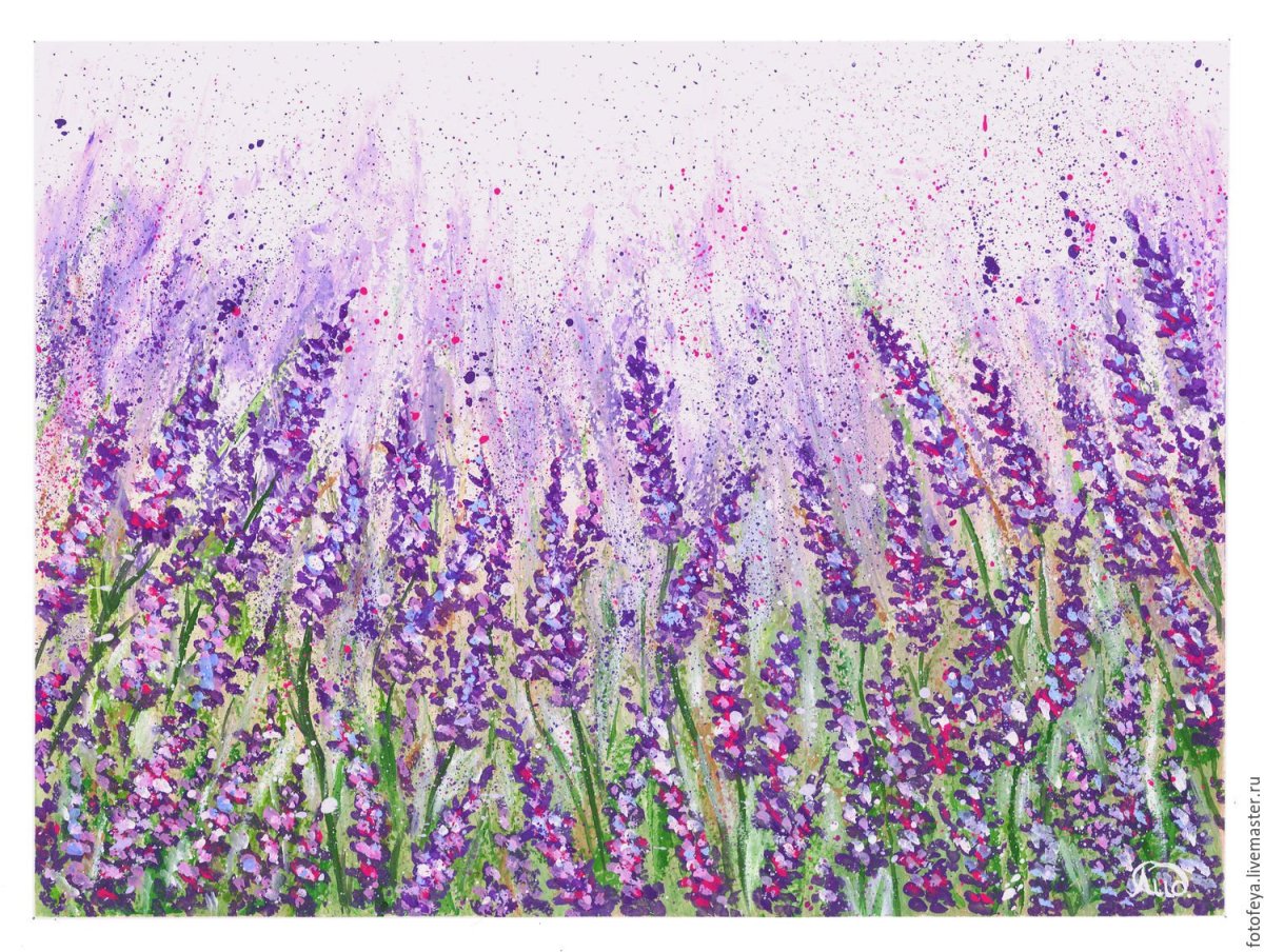 Лаванда живопись