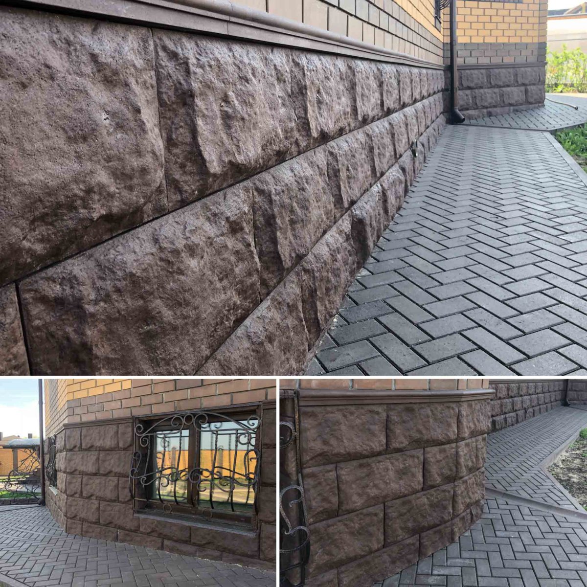 Отделка фундамента