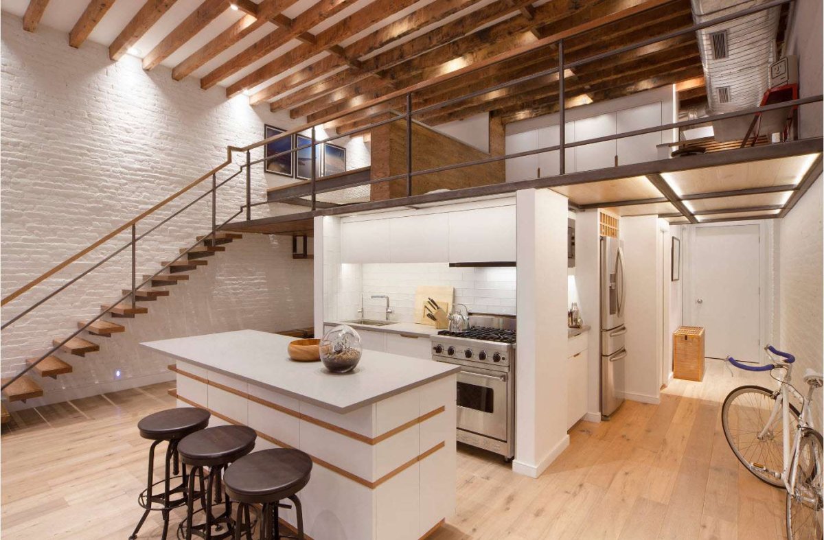 Кухонный гарнитур двухуровневый