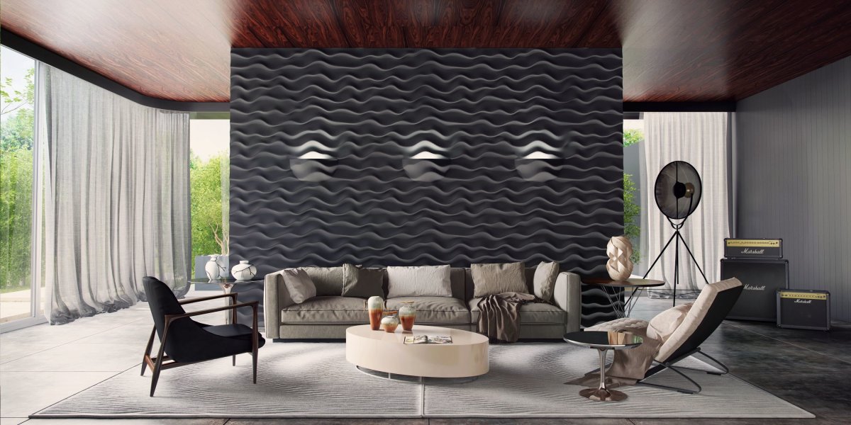 3d панели гипсовые Lotos