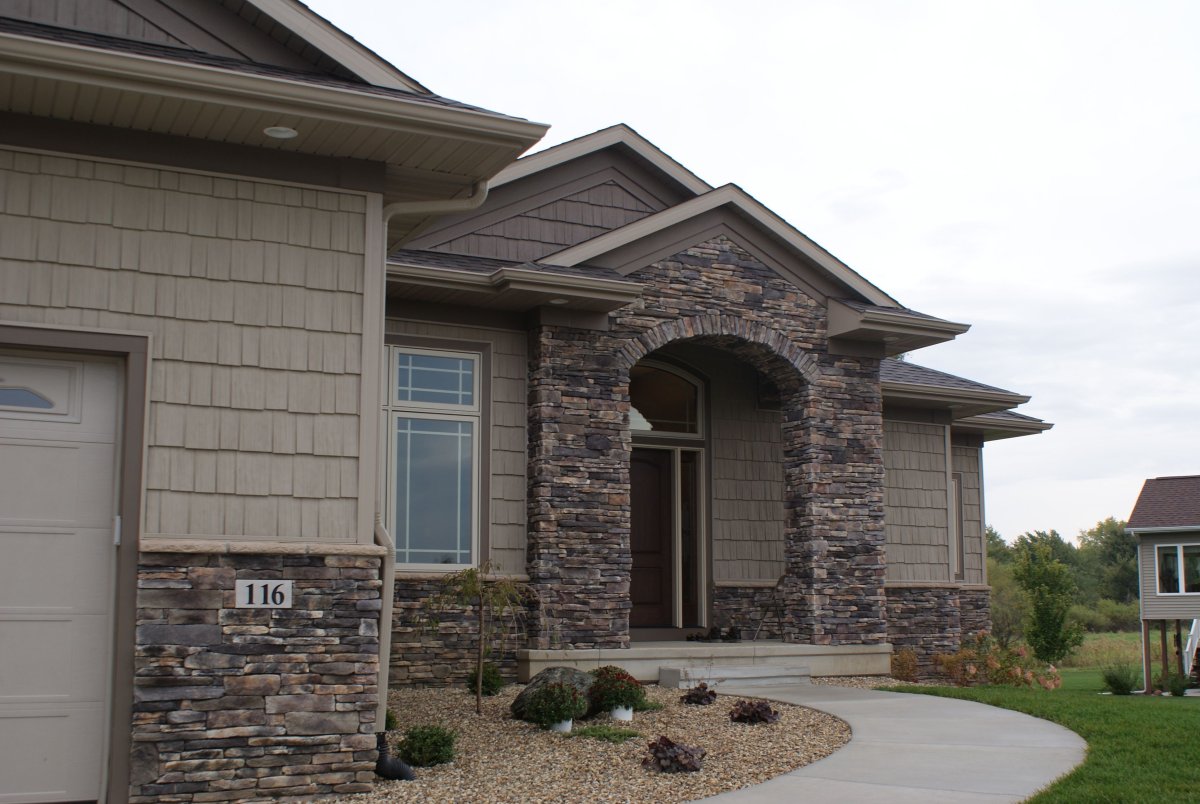 Фасадные панели Альта профиль камень серый