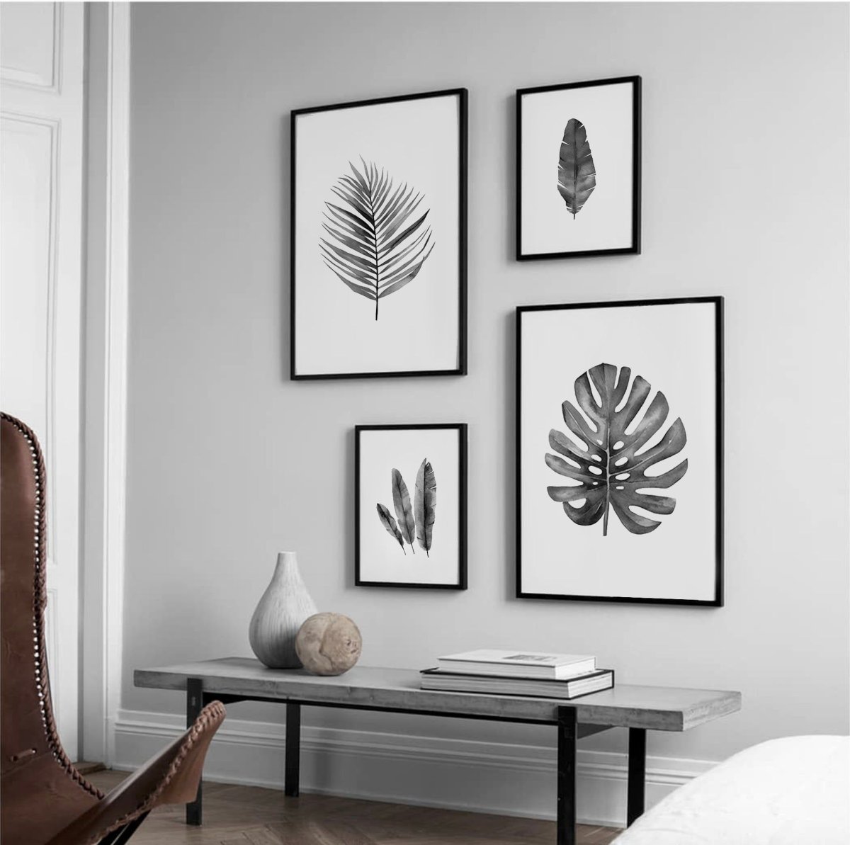 Интерьерные картины монохром