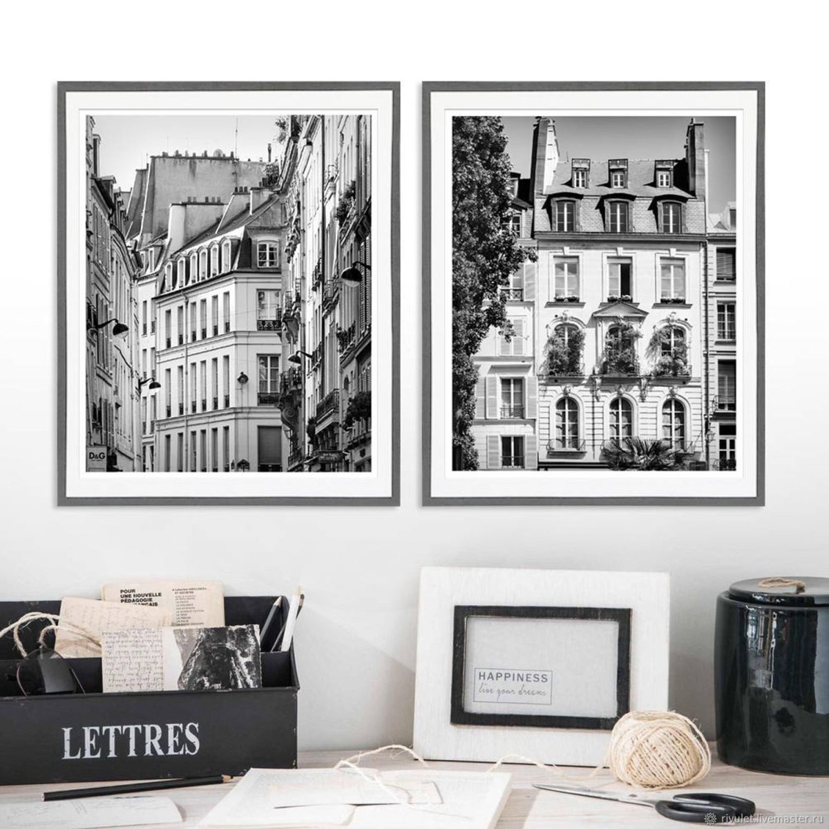 Модульные картины черно белые