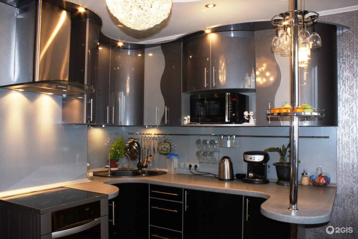 Встроенные кухни в студии