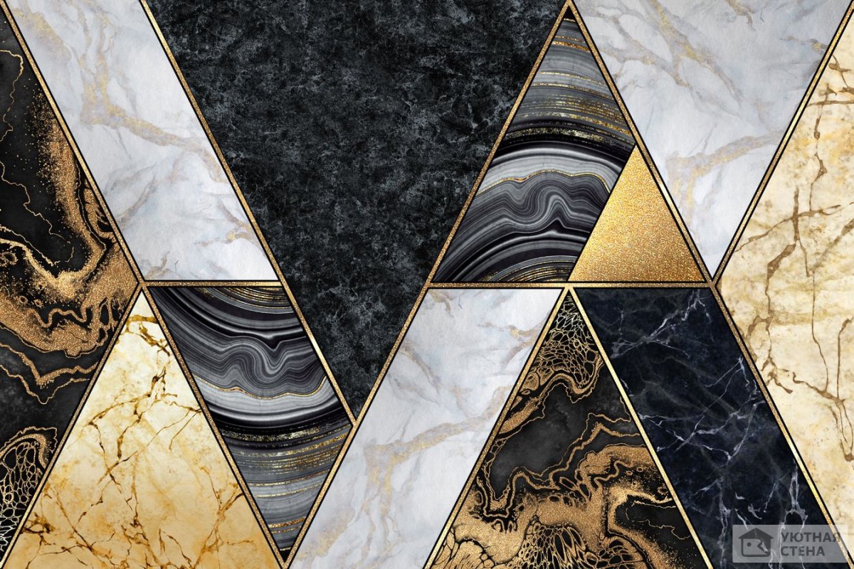 Мраморная стена в интерьере