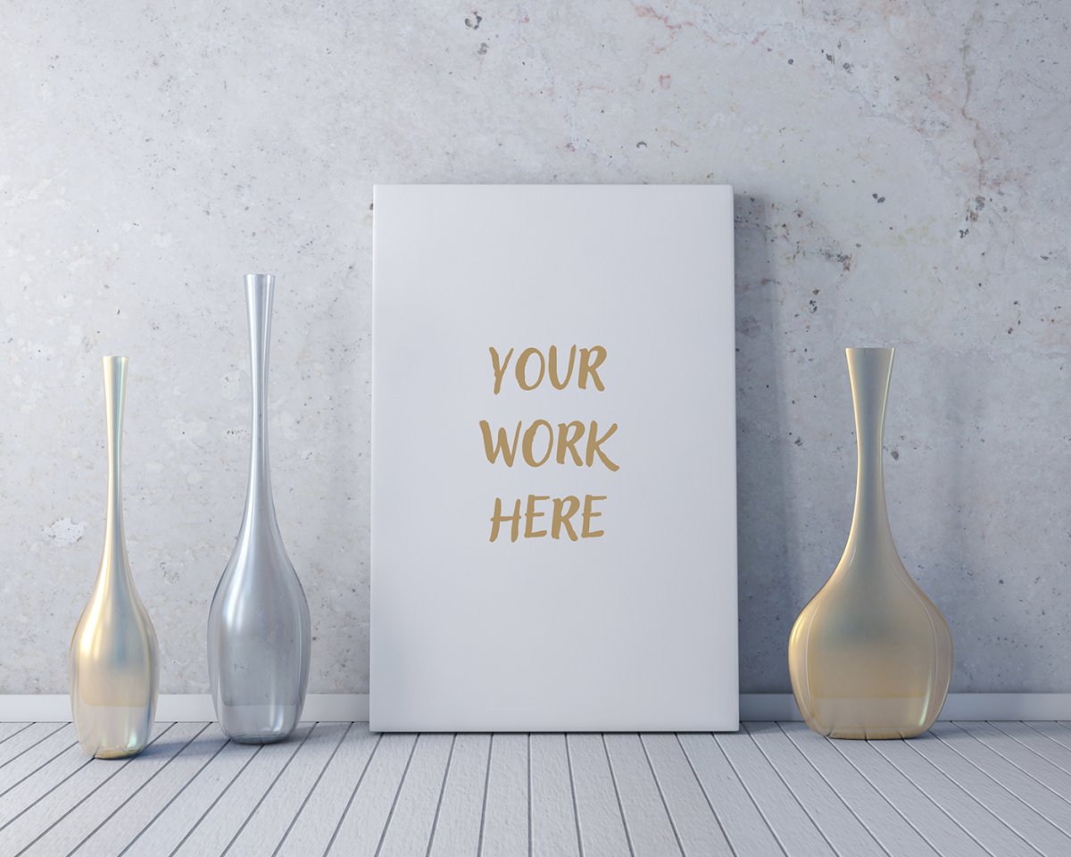 Mockup Постер в интерьере