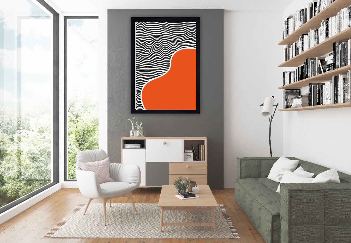 Скандинавский интерьер мокап