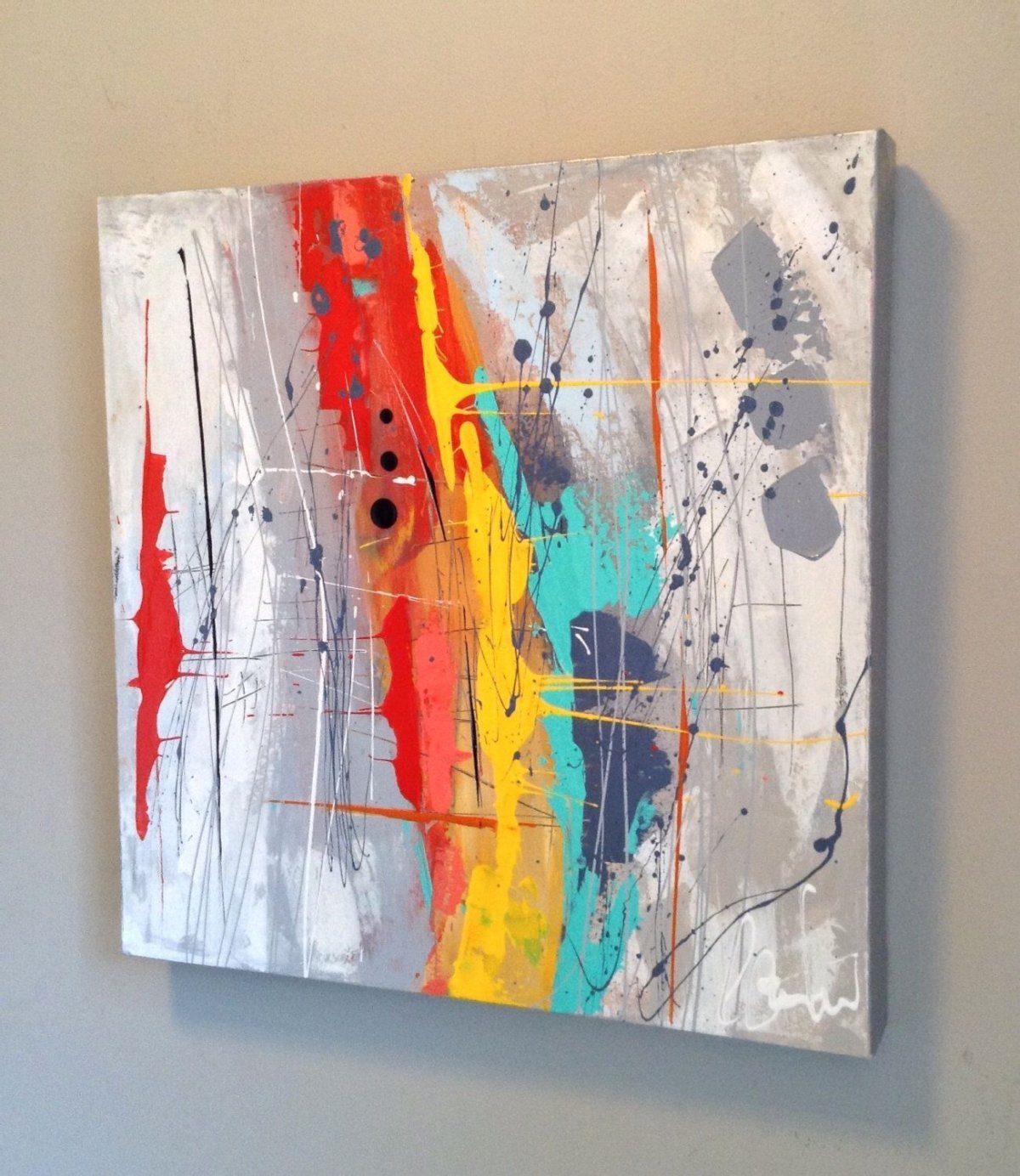 Картина цветы интерьерная живопись