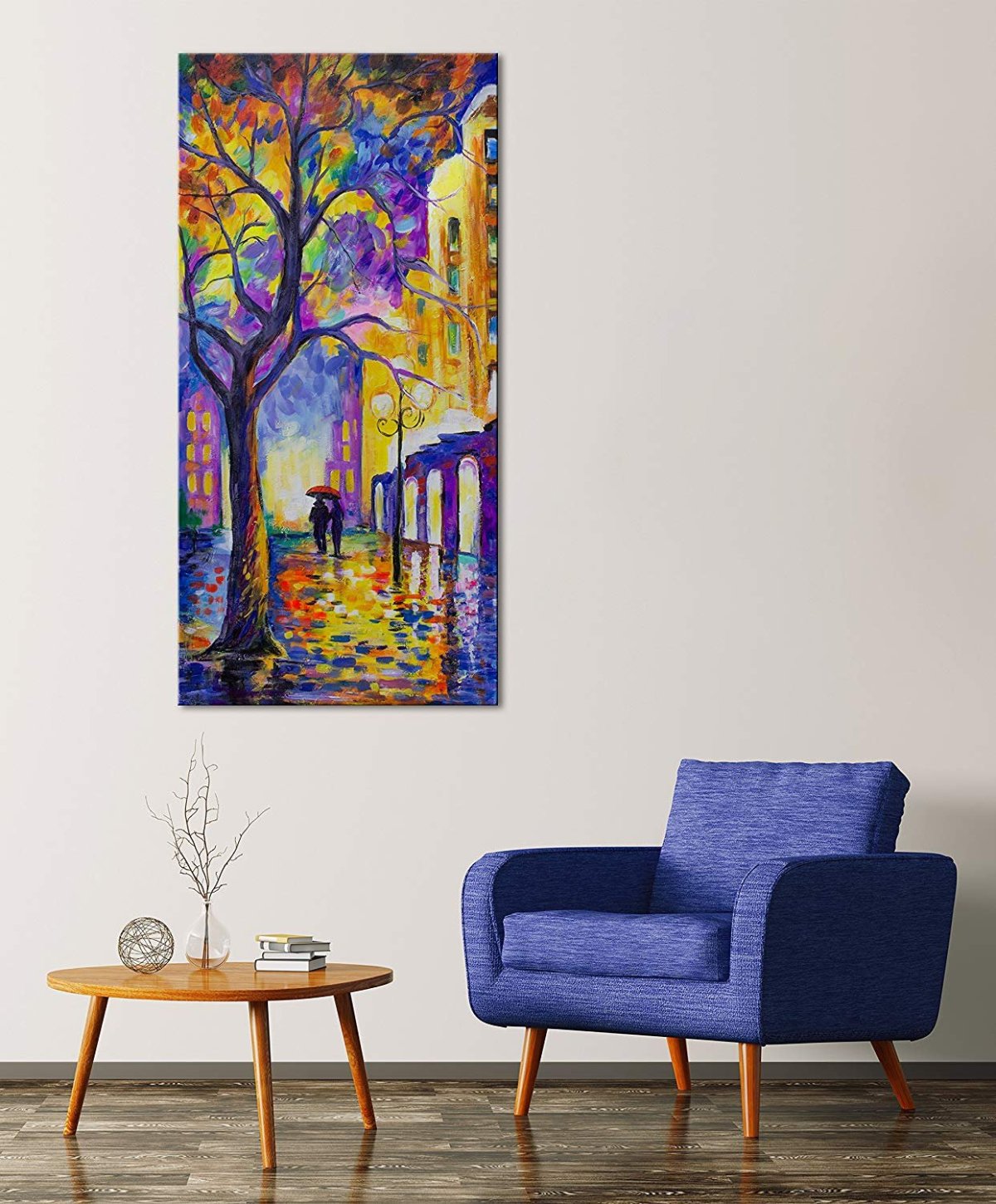 Визуализация круглой картины в интерьере