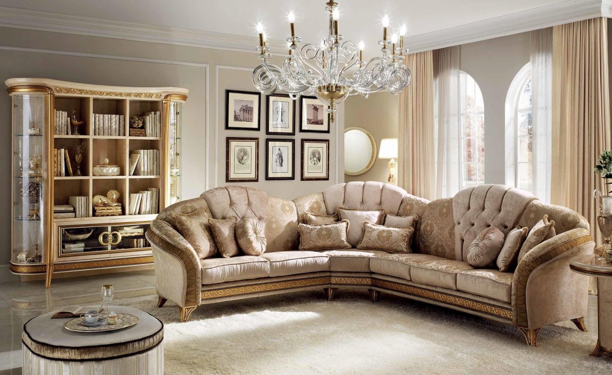 Классический диван угловой большой