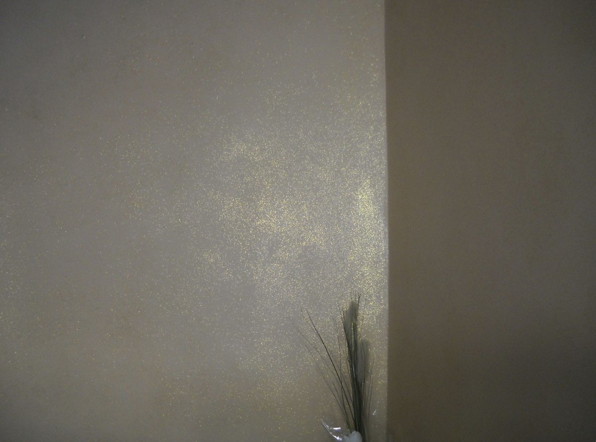 Декоративная штукатурка с блестками для стен
