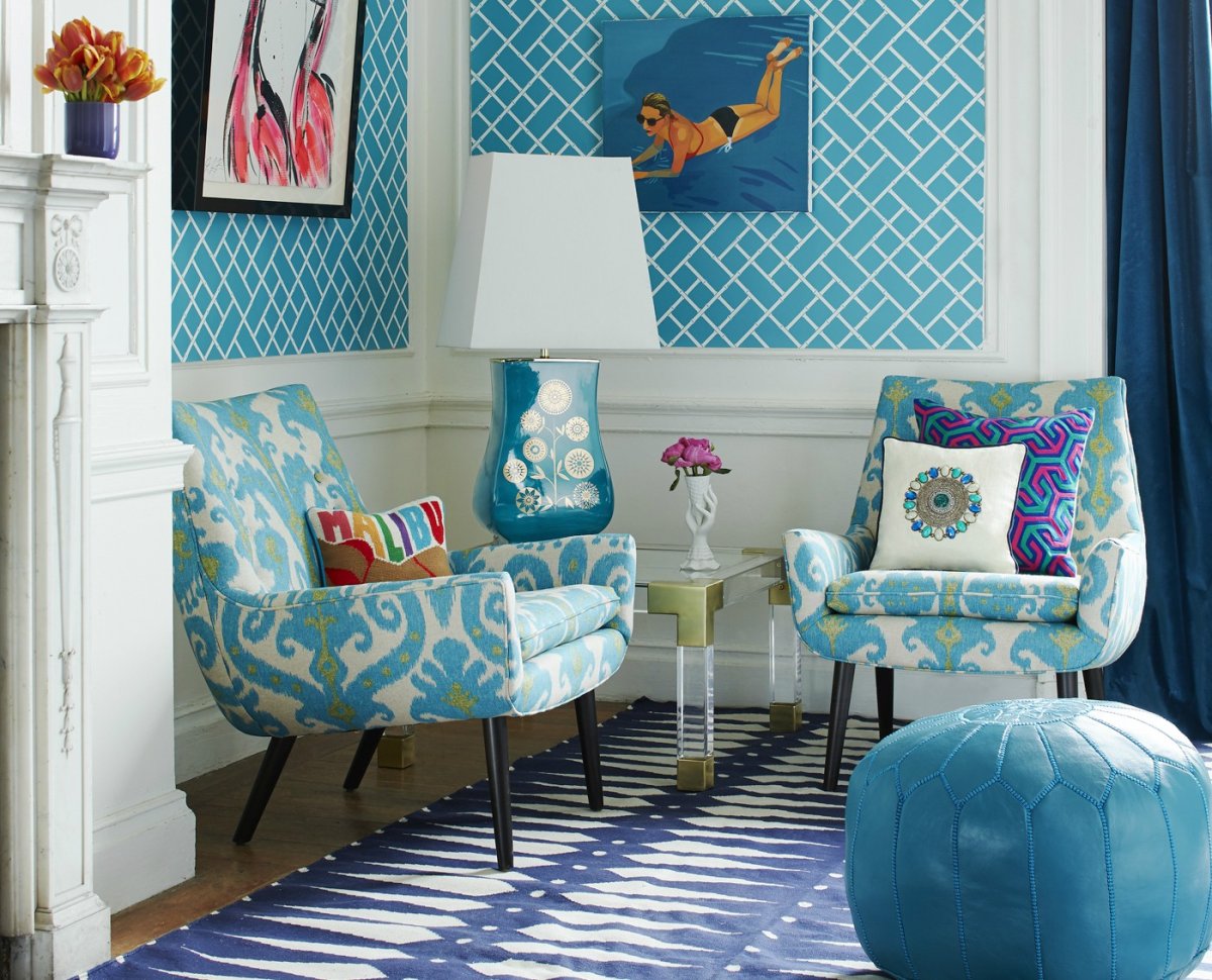 Штора Вальгрин блэкаут Triangle/Escada