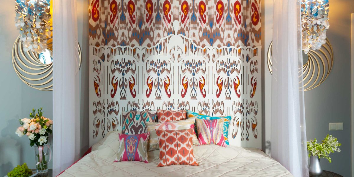 Икат в интерьере