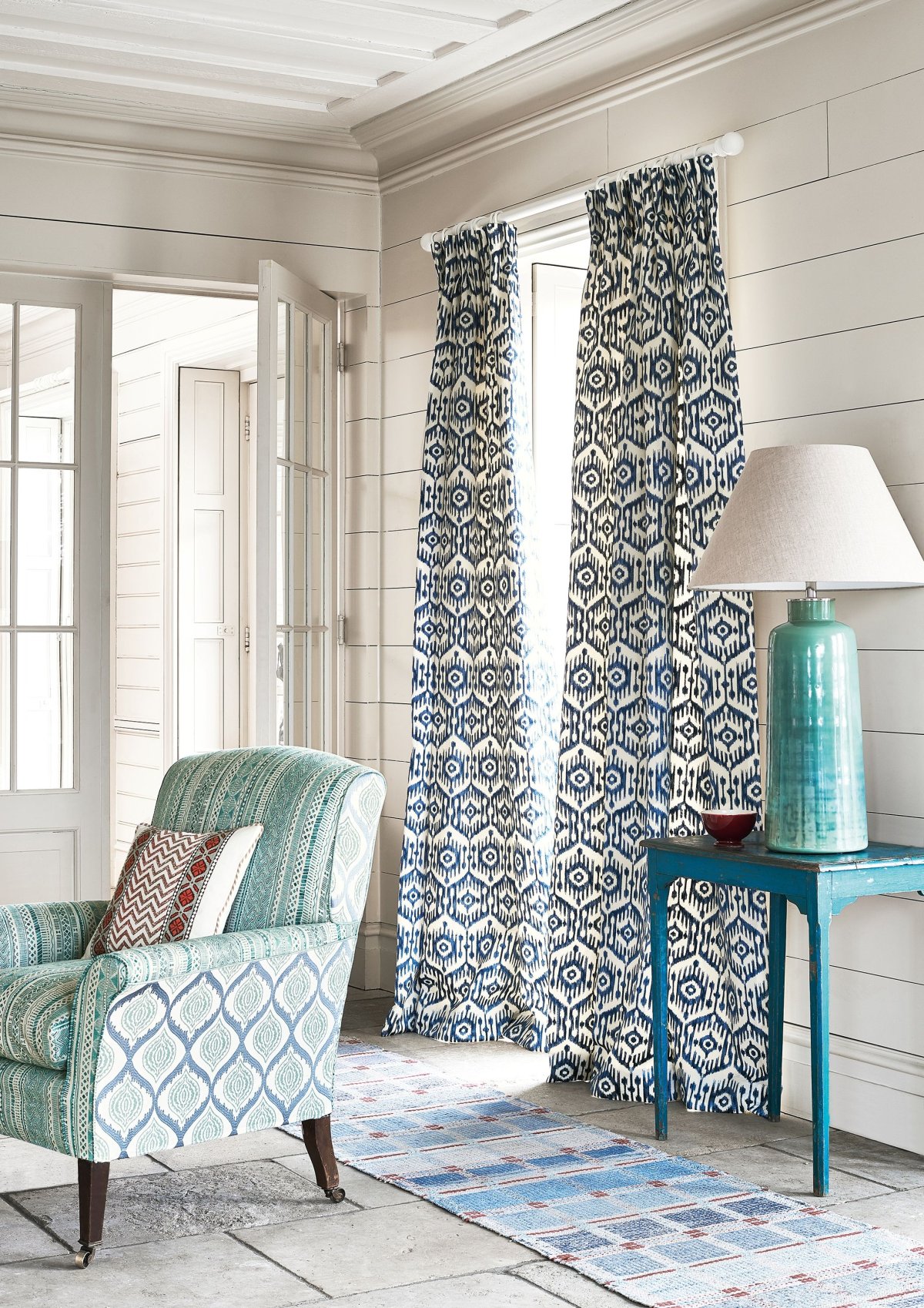 Узор икат в интерьере