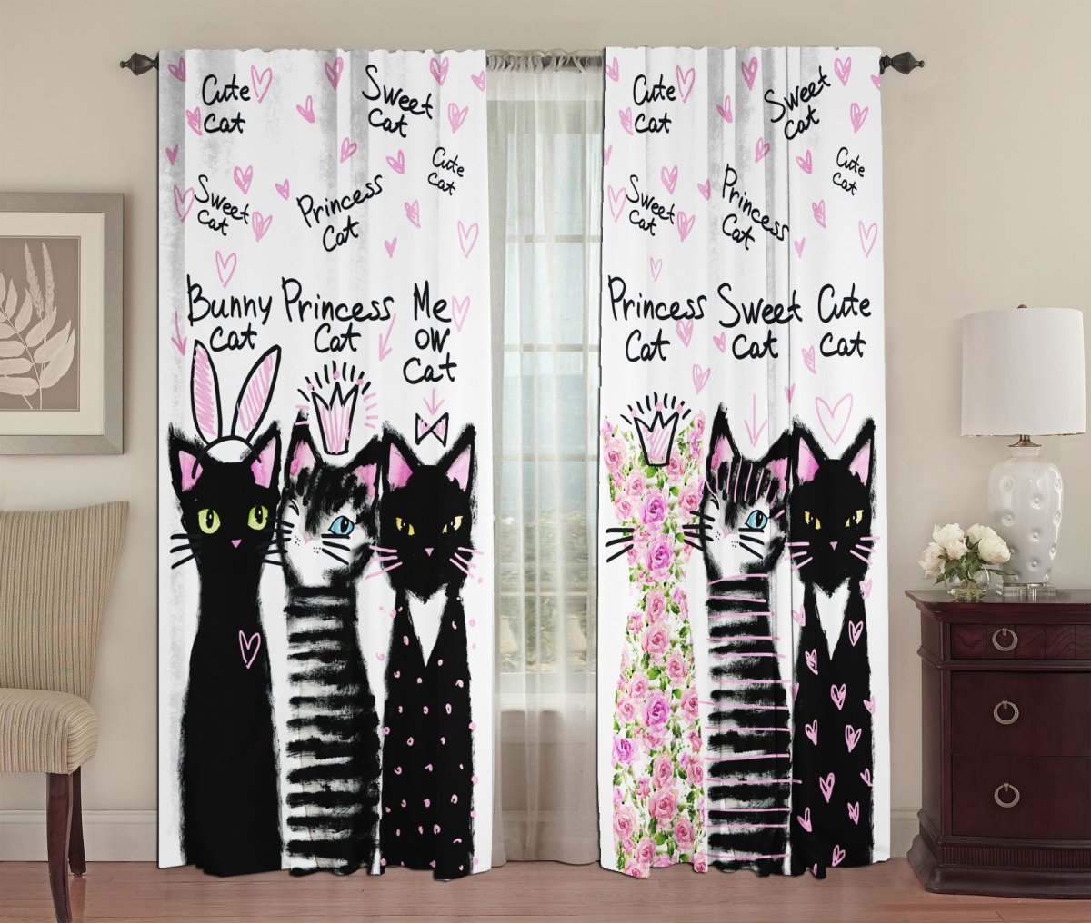 Занавески с котиками