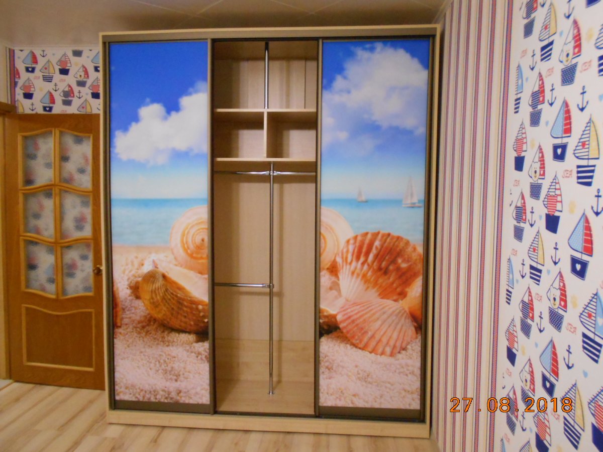 Шифоньер в спальню с фотопечатью