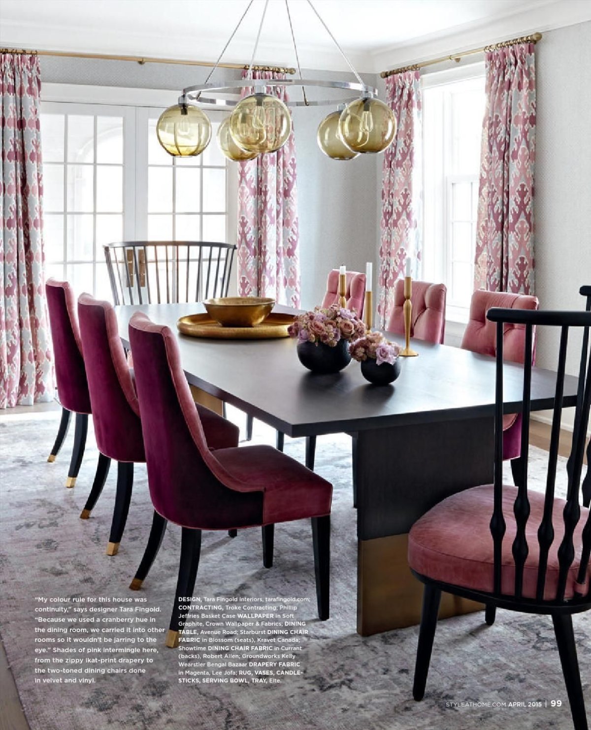 Серо розовая кухня