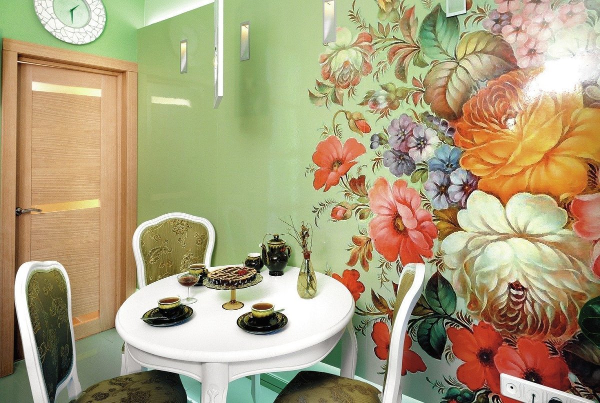 Интерьер кухни в русском стиле