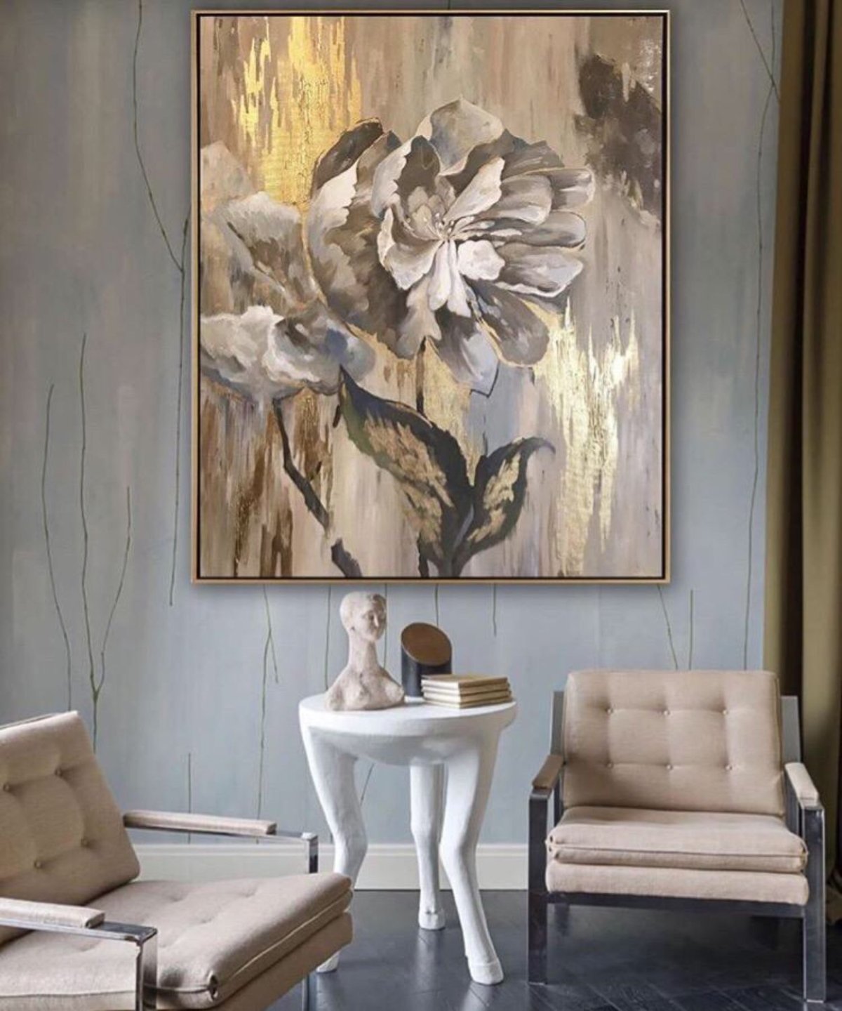 Интерьерная картина пион паталь