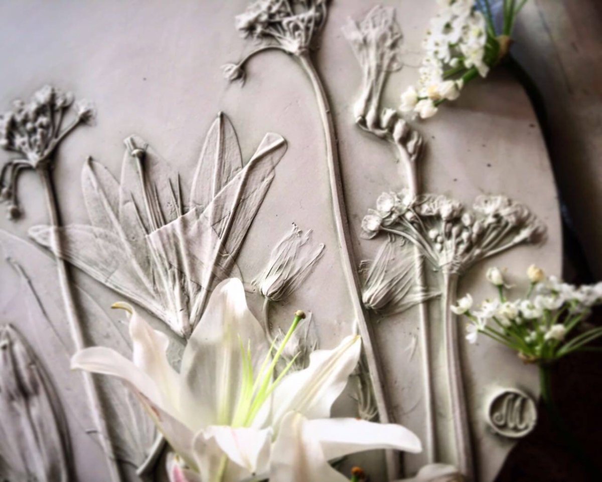 Ботанический барельеф мастер класс Марианна Макарова