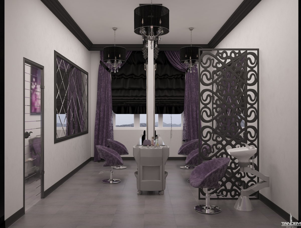 Занавески для парикмахерской