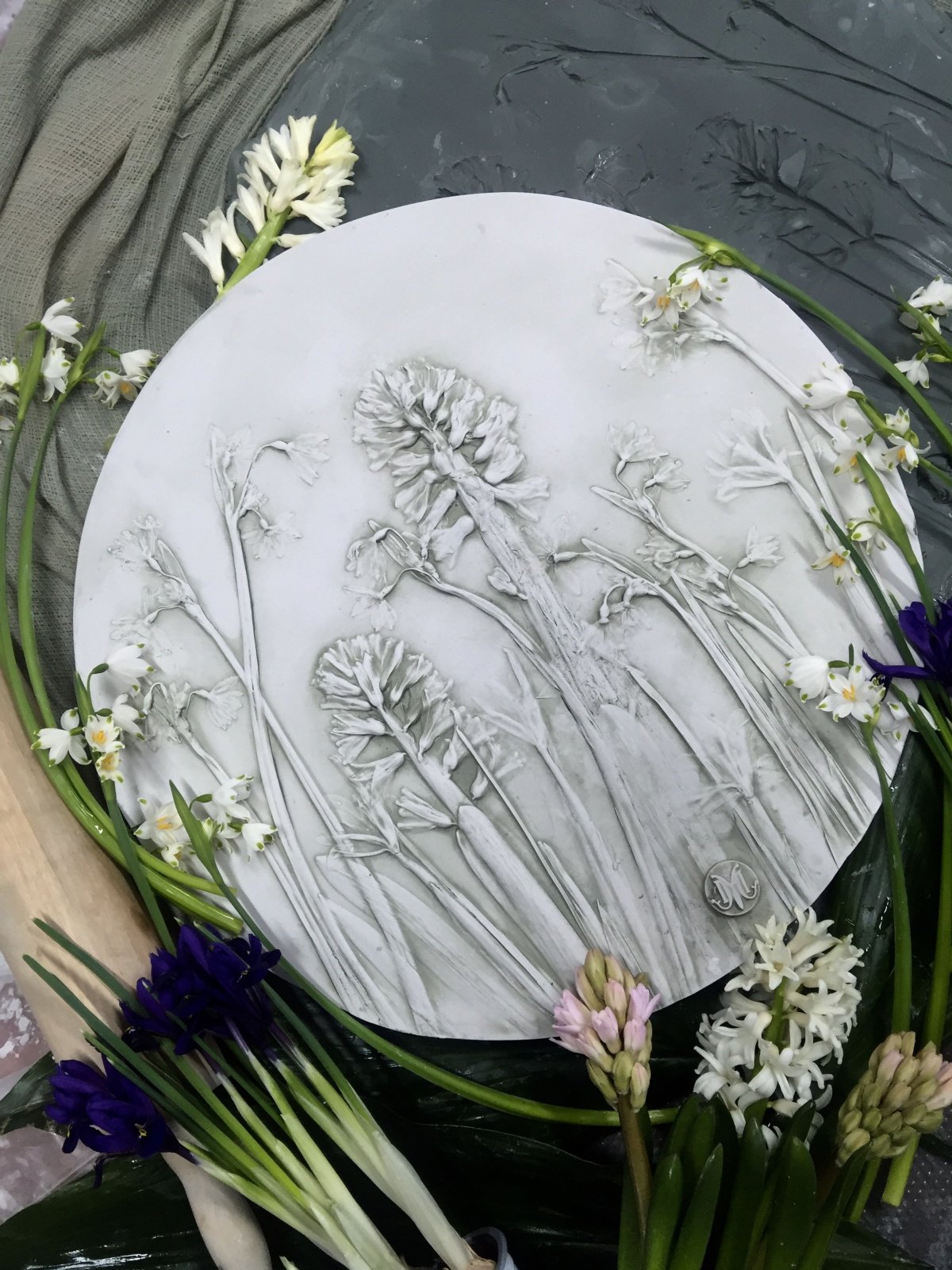 Ботанический барельеф мастер класс Марианна Макарова