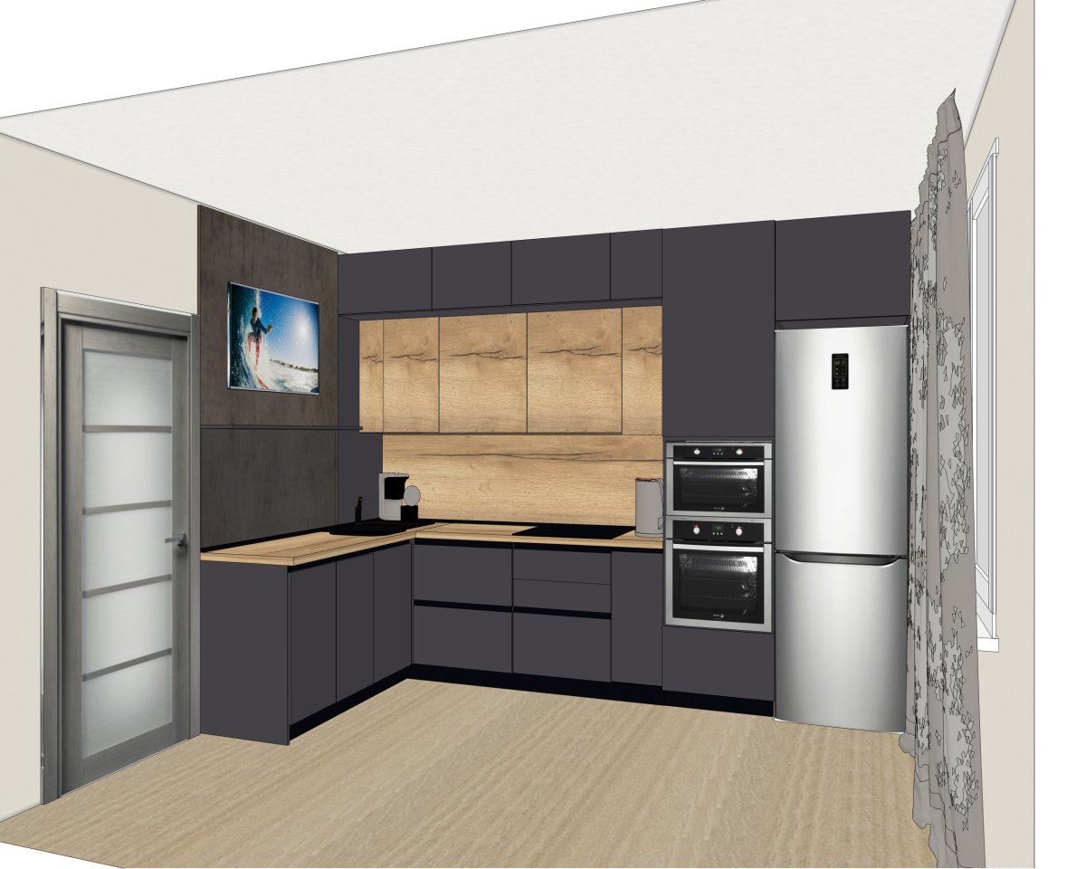 Кухня с разных ракурсов