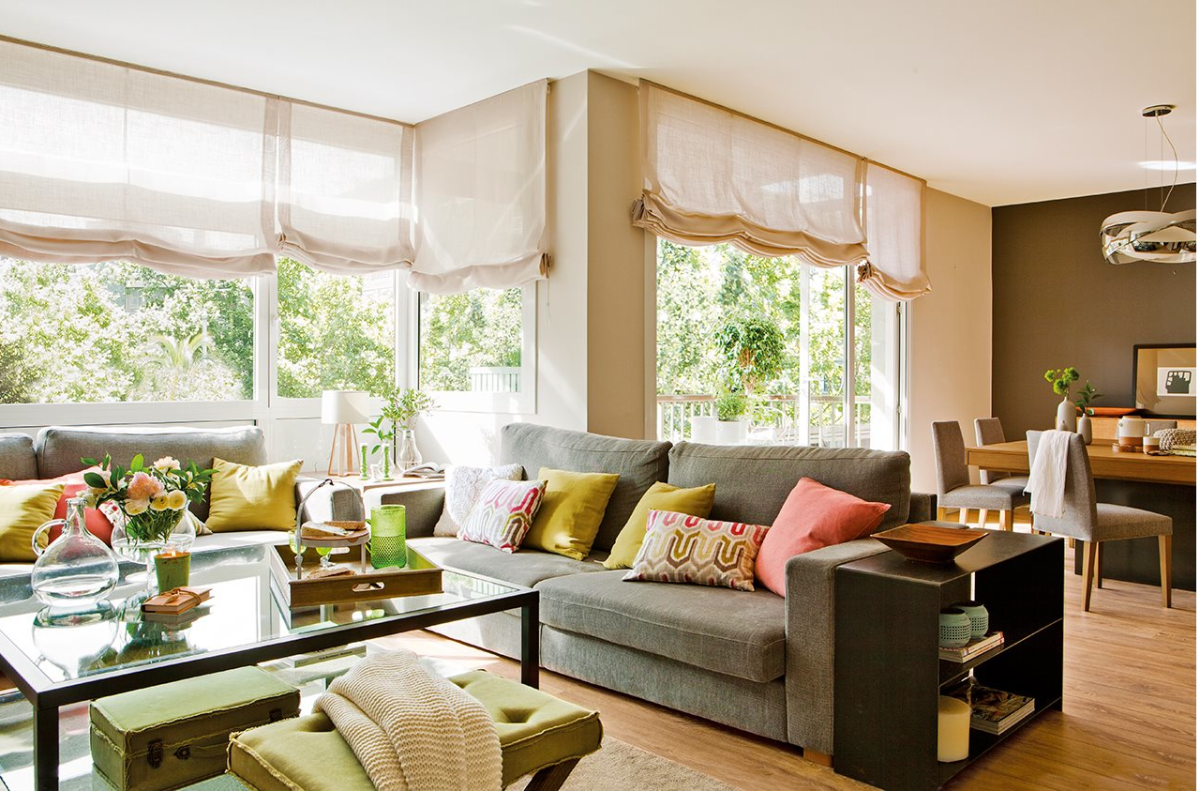 Римские шторы в японском стиле