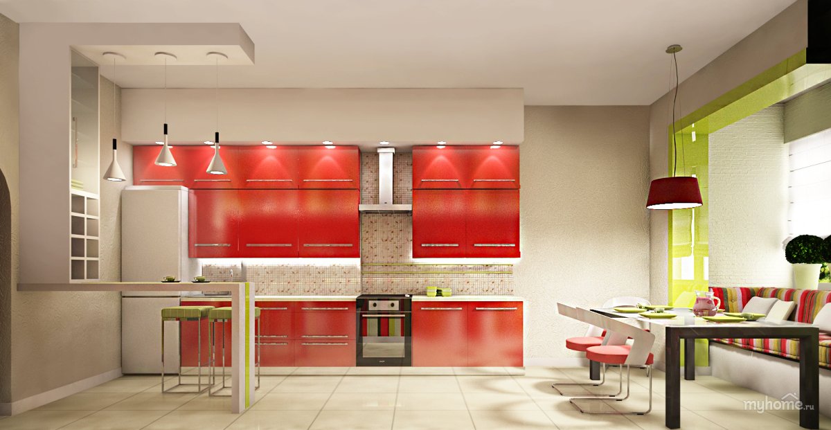 Кухня в стиле лофт защита курсовой